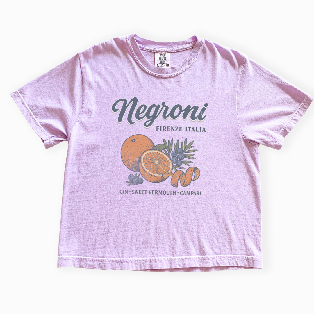 Negroni - Comfort Colors Boxy Cropped Tee