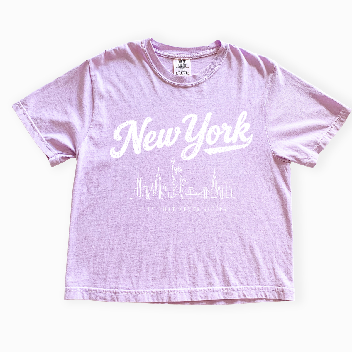 New York - Comfort Colors Boxy Cropped Tee