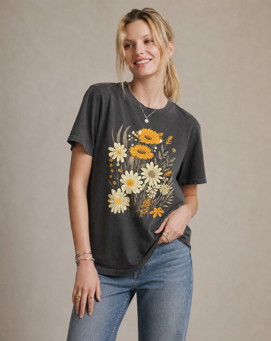 Painted Wildflowers -  Comfort Colors Relaxed Fit Premium T Shirt