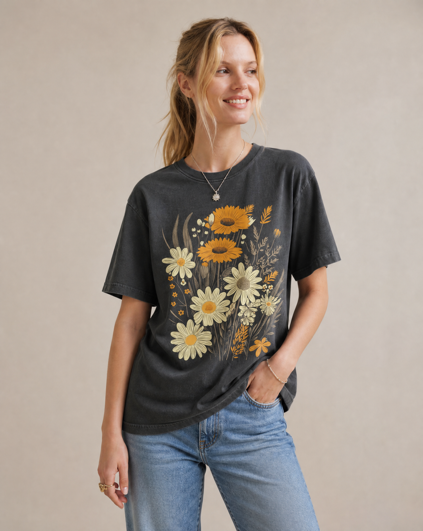 Painted Wildflowers -  Comfort Colors Relaxed Fit Premium T Shirt