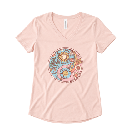 Flowers and Yang - Super Soft V-Neck