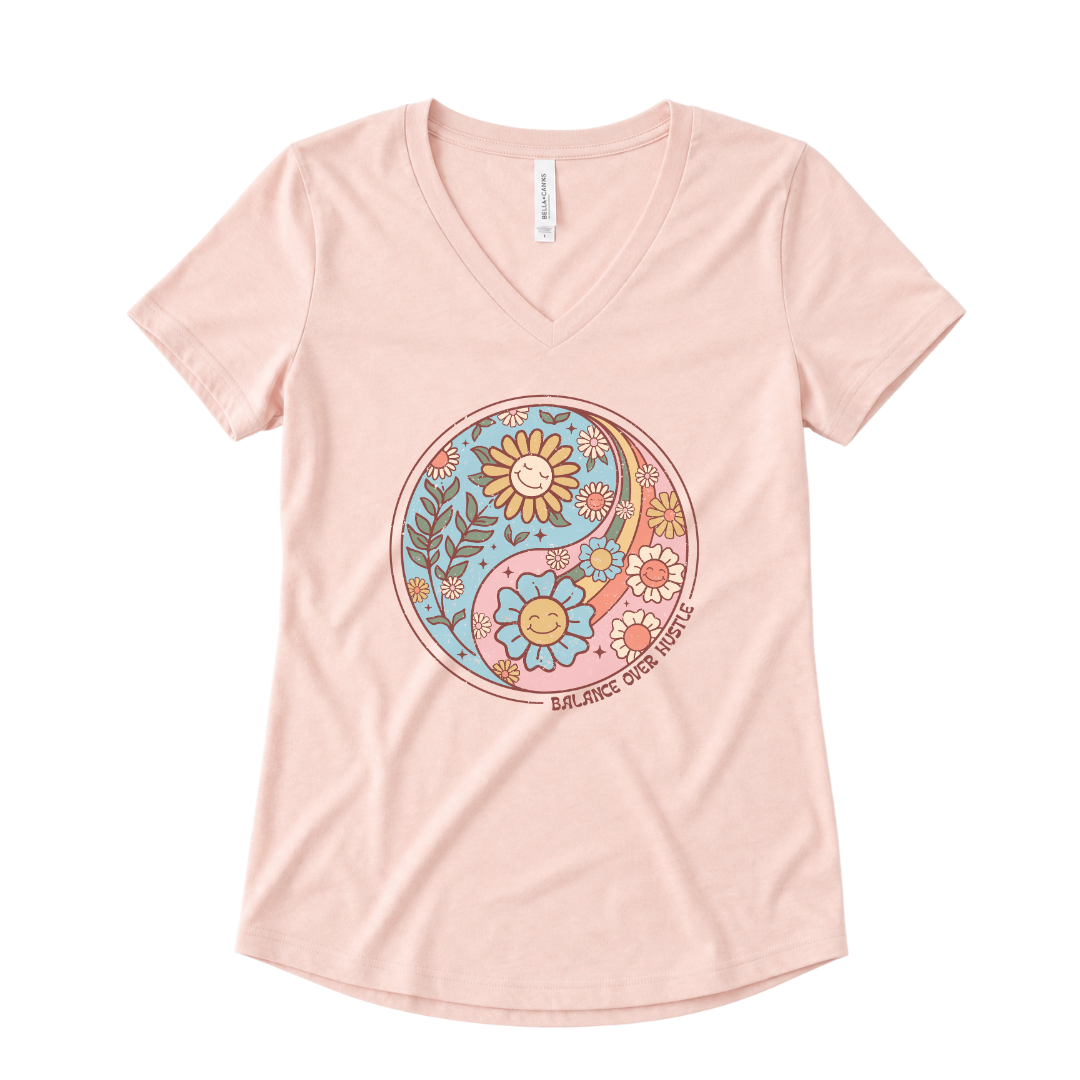 Flowers and Yang - Super Soft V-Neck