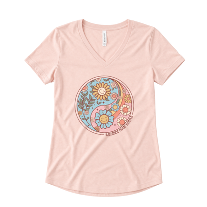 Flowers and Yang - Super Soft V-Neck