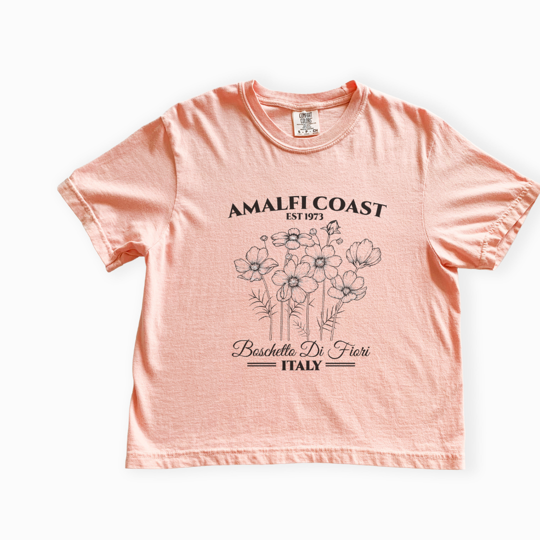 Amalfi Coast - Comfort Colors Boxy Cropped Tee