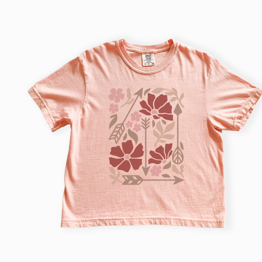 Arrows of Bohemia - Comfort Colors Boxy Cropped Tee