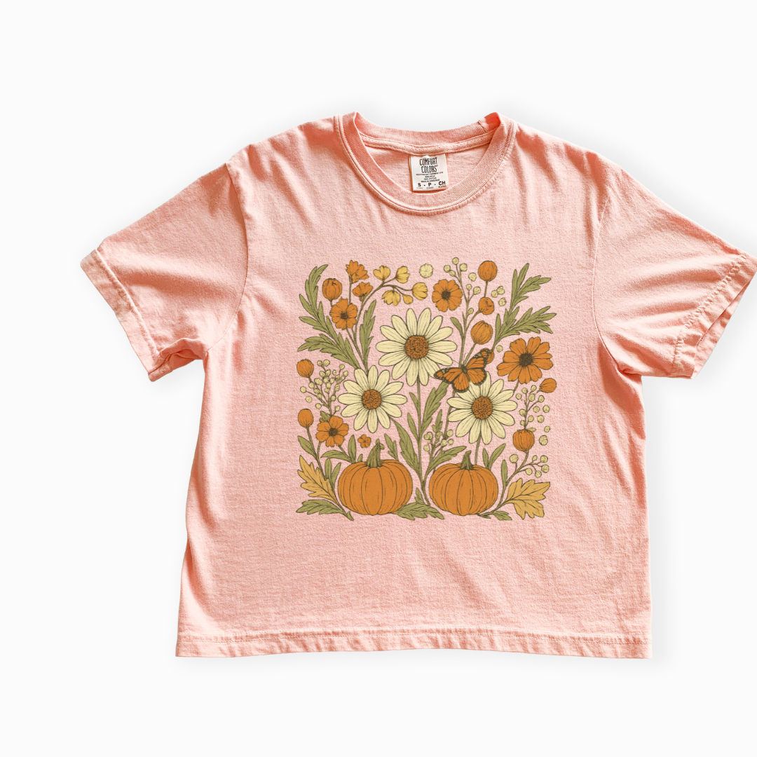 Autumn Harvest - Comfort Colors Boxy Cropped Tee