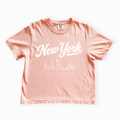 New York - Comfort Colors Boxy Cropped Tee
