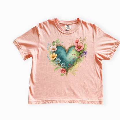 Nature's Embrace - Comfort Colors Boxy Cropped Tee