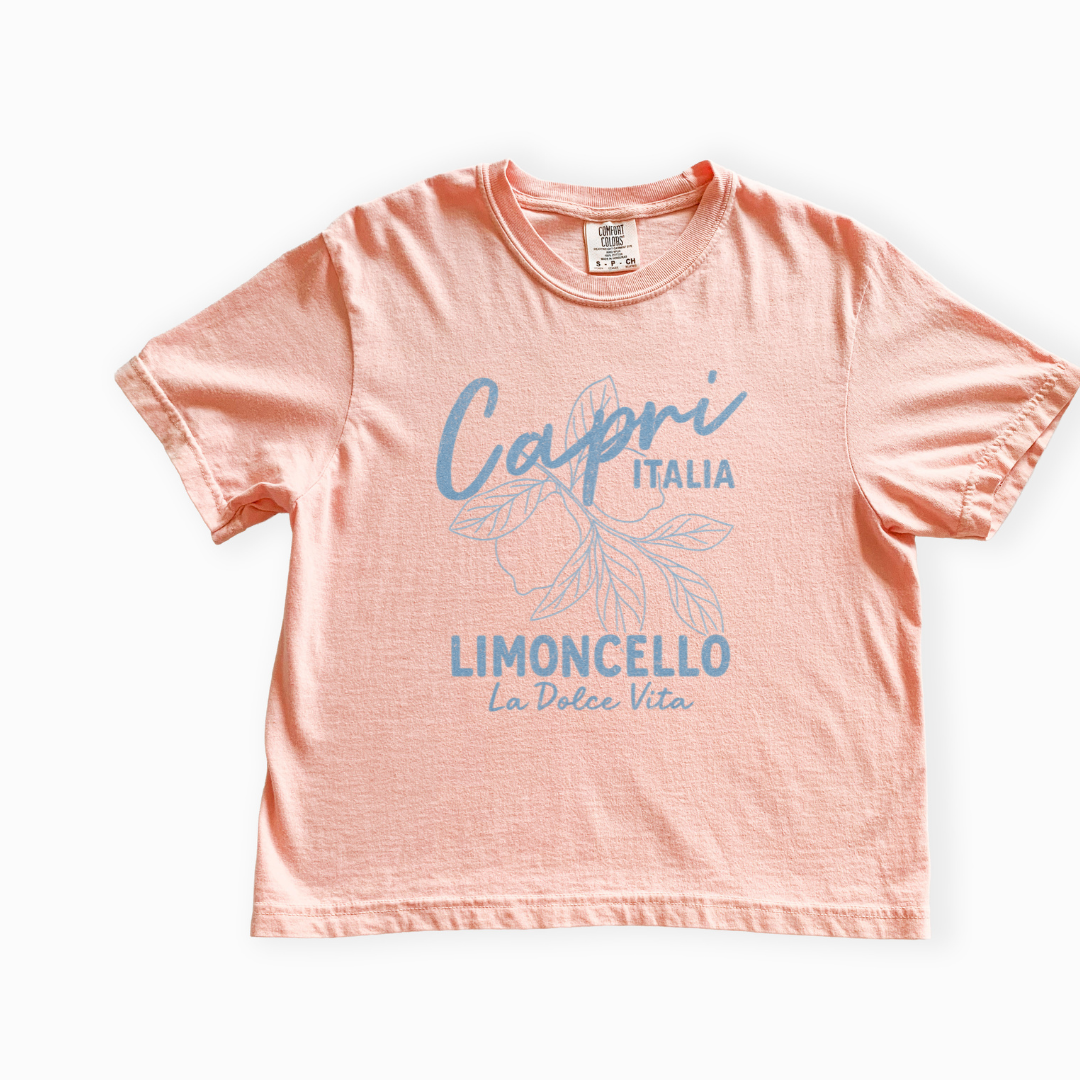 Capri - Comfort Colors Boxy Cropped Tee