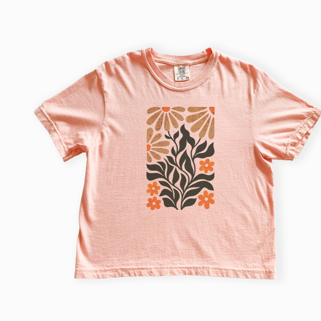 Wildlight Flora - Comfort Colors Boxy Cropped Tee
