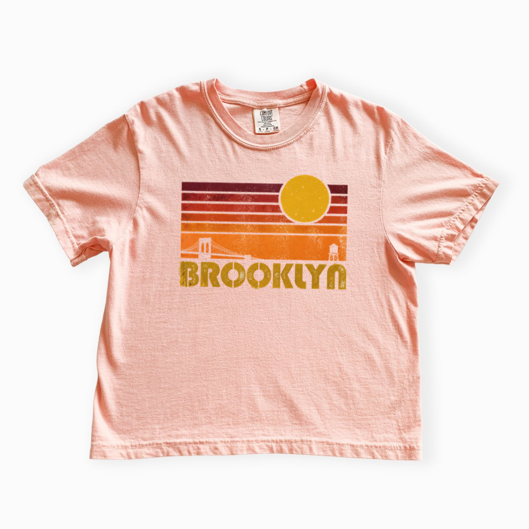 Brooklyn - Comfort Colors Boxy Cropped Tee