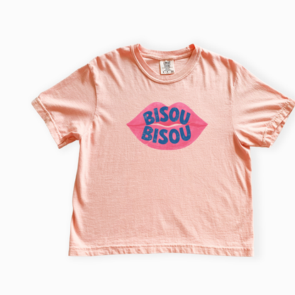 Bisou - Comfort Colors Boxy Cropped Tee