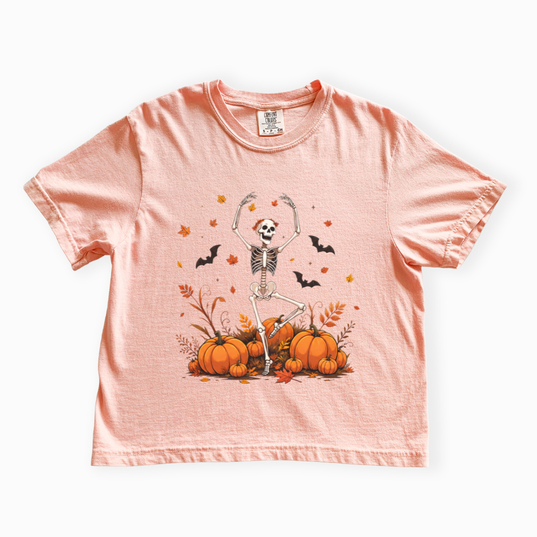 Dancing in the Pumpkin Patch - Comfort Colors Boxy Cropped Tee