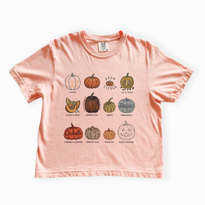 Pumpkin Patch - Comfort Colors Boxy Cropped Tee