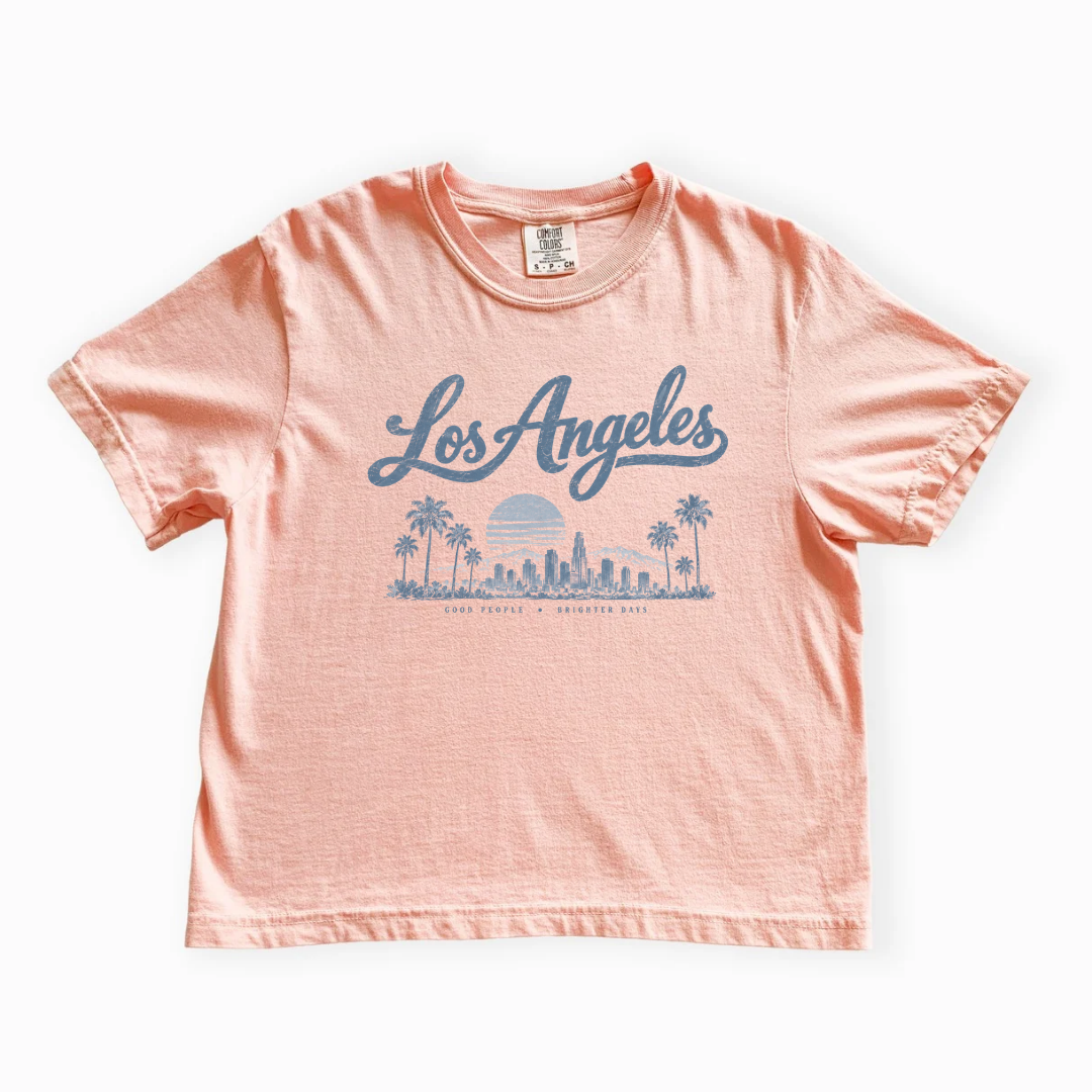 Los Angeles - Comfort Colors Boxy Cropped Tee