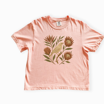 Nature's Chorus - Comfort Colors Boxy Cropped Tee