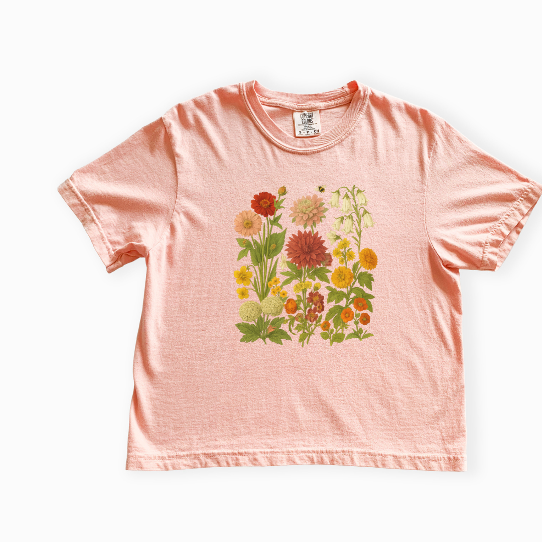 Secret Garden - Comfort Colors Boxy Cropped Tee