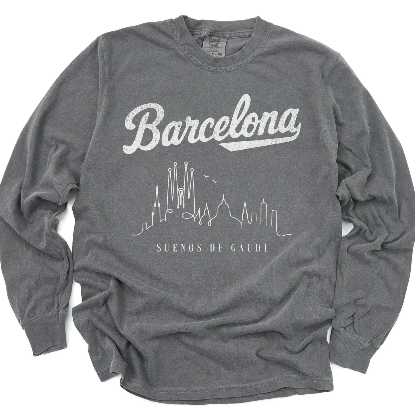 Barcelona, Dreams of Gaudi - Comfort Colors Long Sleeve Premium T Shirt
