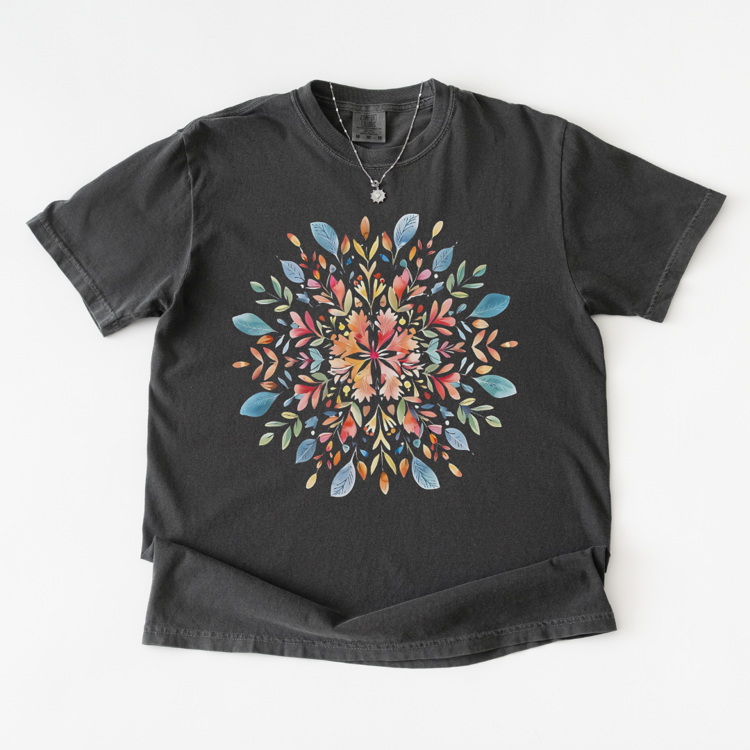 Plant Mandala - Comfort Colors Relaxed Fit Premium T Shirt