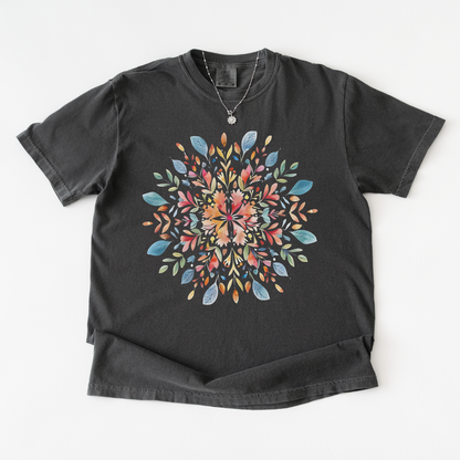 Plant Mandala - Comfort Colors Relaxed Fit Premium T Shirt