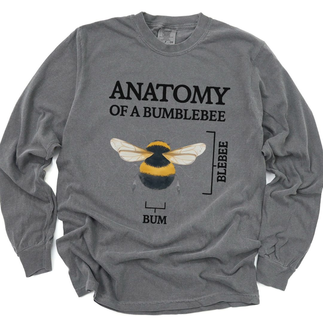 Anatomy Of A Bumblebee - Comfort Colors Long Sleeve Premium T Shirt