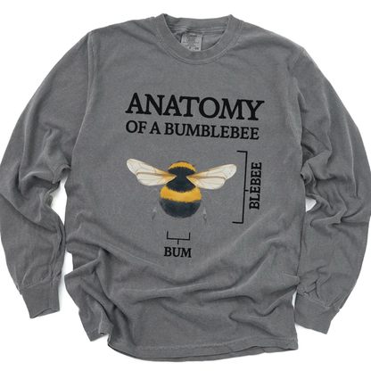 Anatomy Of A Bumblebee - Comfort Colors Long Sleeve Premium T Shirt