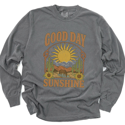 Good Day Sunshine - Comfort Colors Long Sleeve Premium T Shirt