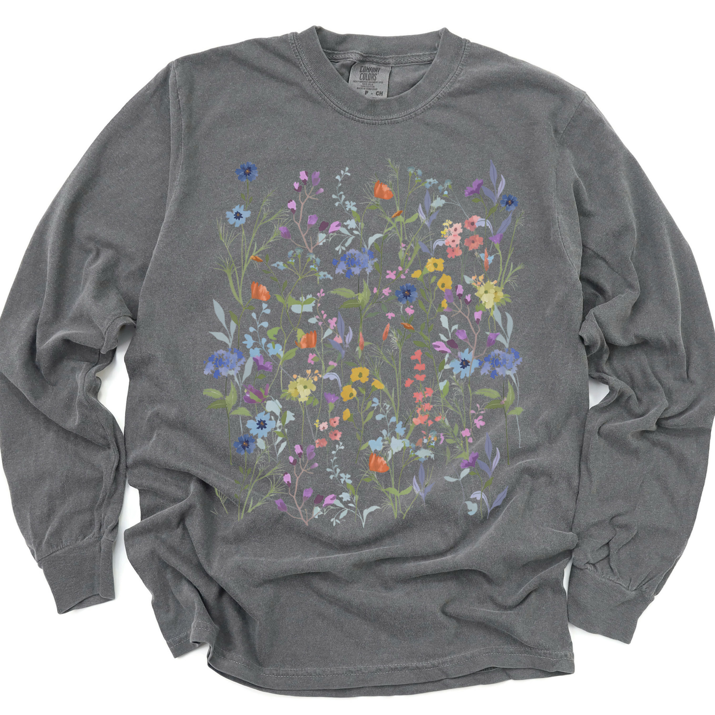 Floral Medley - Comfort Colors Premium Long Sleeve T Shirt
