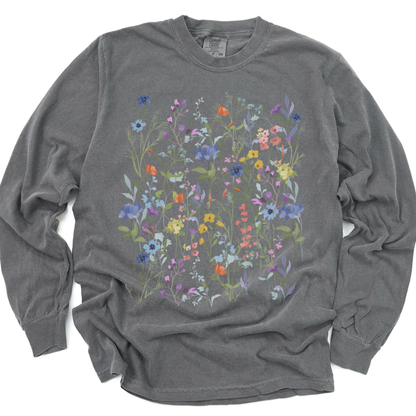 Floral Medley - Comfort Colors Premium Long Sleeve T Shirt