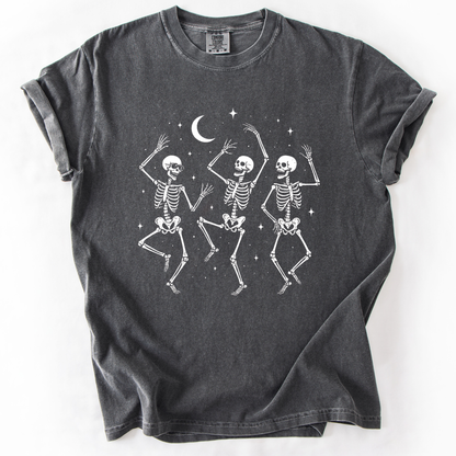 Midnight Bones and Boogie  Tee -  Comfort Colors Relaxed Fit Premium T Shirt