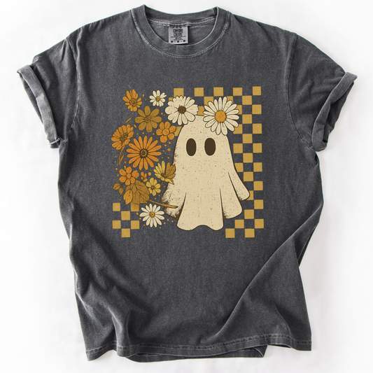 Floral Ghost -  Comfort Colors Relaxed Fit Premium T Shirt