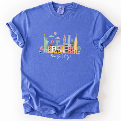 New York Sketch - Comfort Colors Relaxed Fit Premium T Shirt