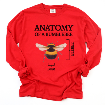 Anatomy Of A Bumblebee - Comfort Colors Long Sleeve Premium T Shirt