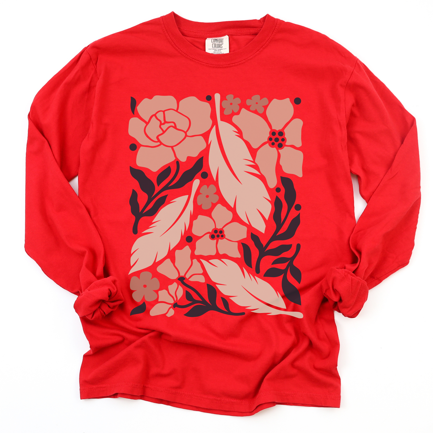 Feathers - Comfort Colors Long Sleeve Premium T Shirt