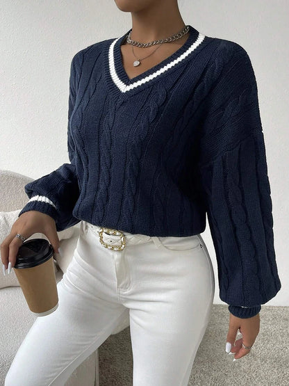 Fashionable and Elegant V-Neck Top