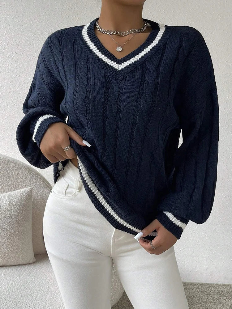 Fashionable and Elegant V-Neck Top