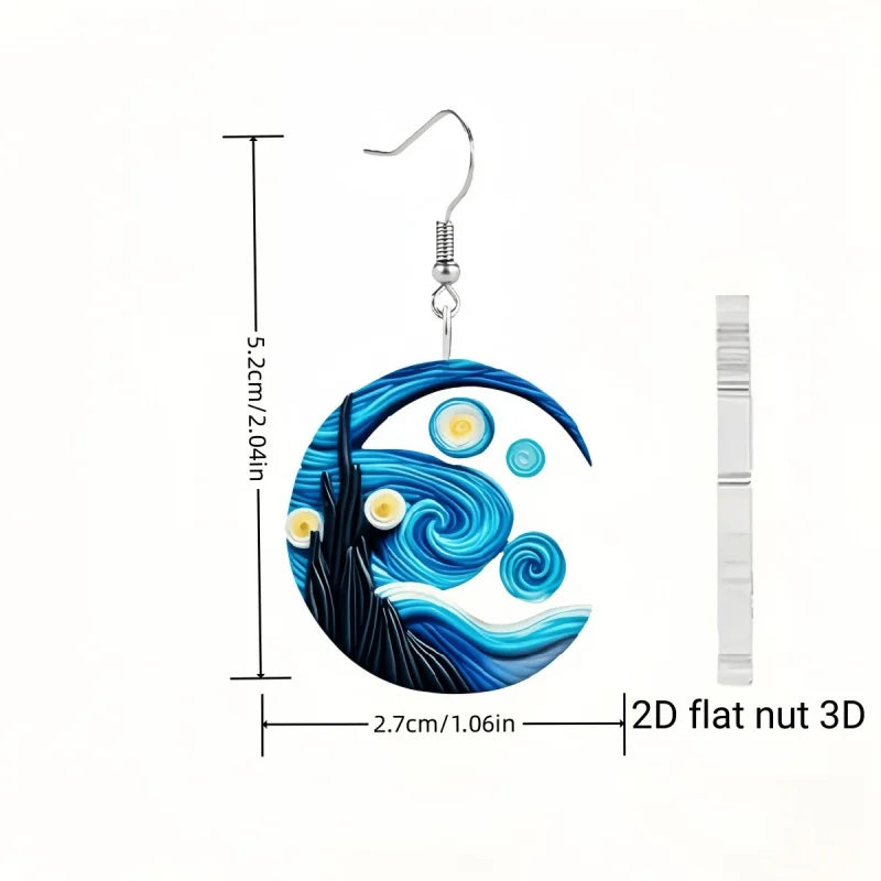 Van Gogh Starry Sky Earrings