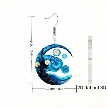 Van Gogh Starry Sky Earrings