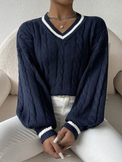 Fashionable and Elegant V-Neck Top