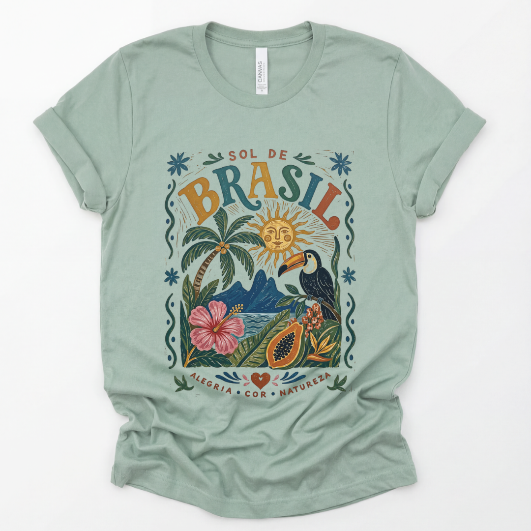 Brazil - Bella Canvas Super Soft Straight Cut T shirt