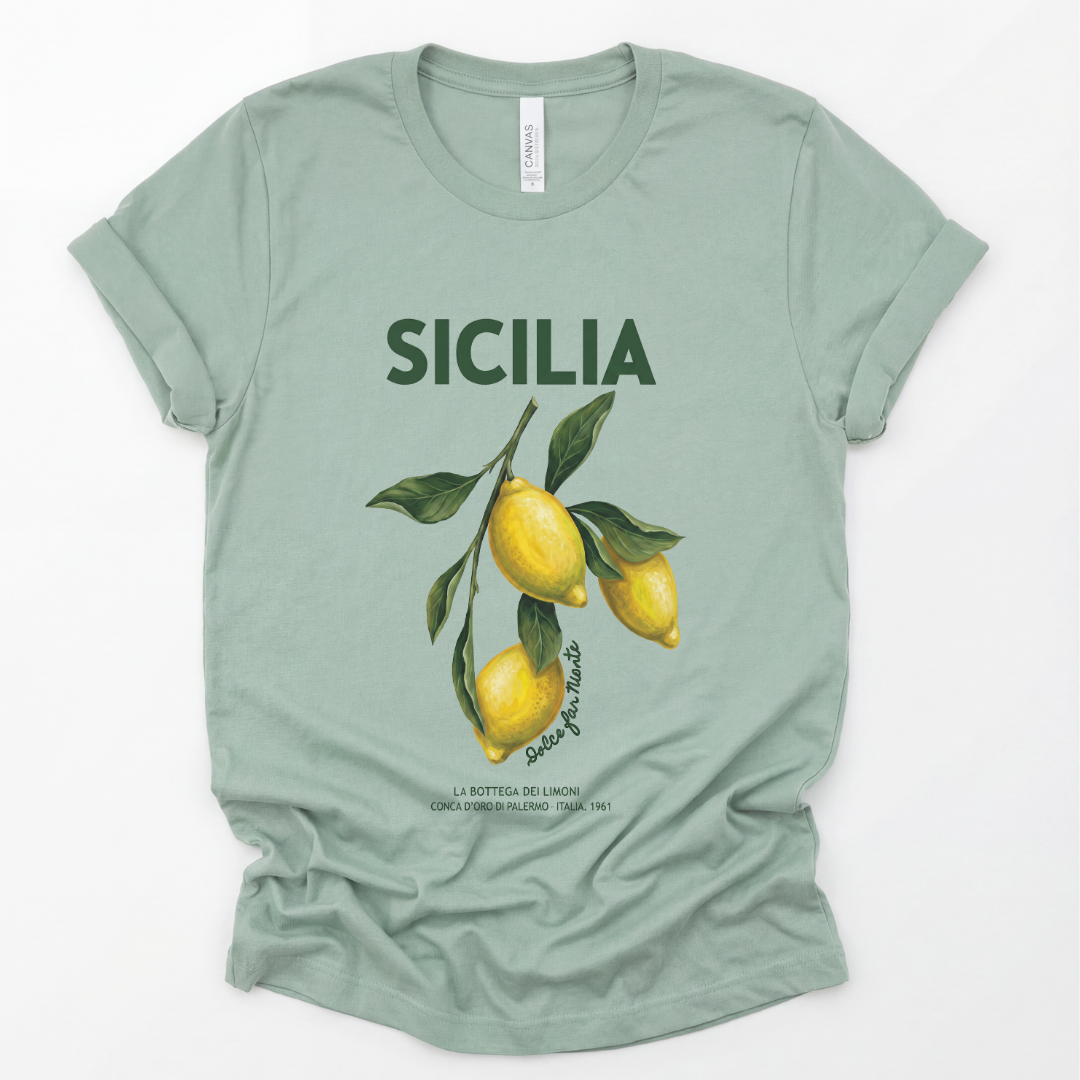 Sicilia - Bella Canvas Super Soft Straight Cut T shirt
