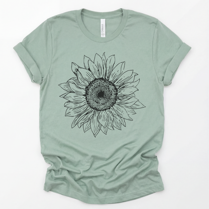 Graphite Sunflower - Bella Canvas Super Soft Standard Fit T Shirt