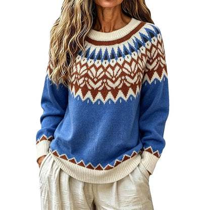 Thick Knitted Jacquard Sweater