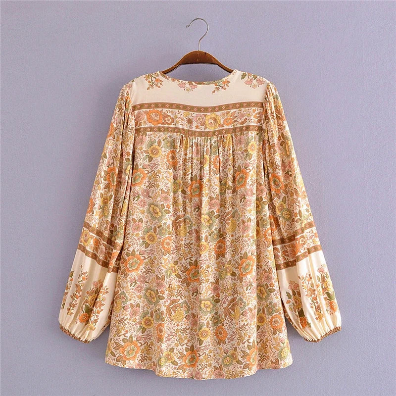 Happie Queens Women Floral Rayon Shirt