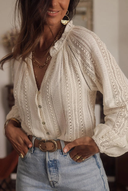 Vintage Elegant Lace Blouse