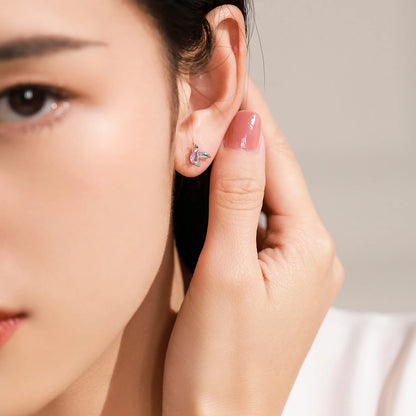 925 Sterling Silver Swallow Earrings