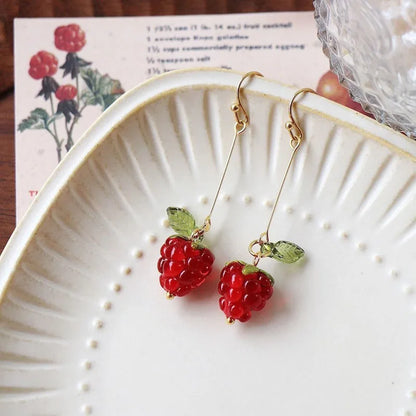 Raspberry Earrings