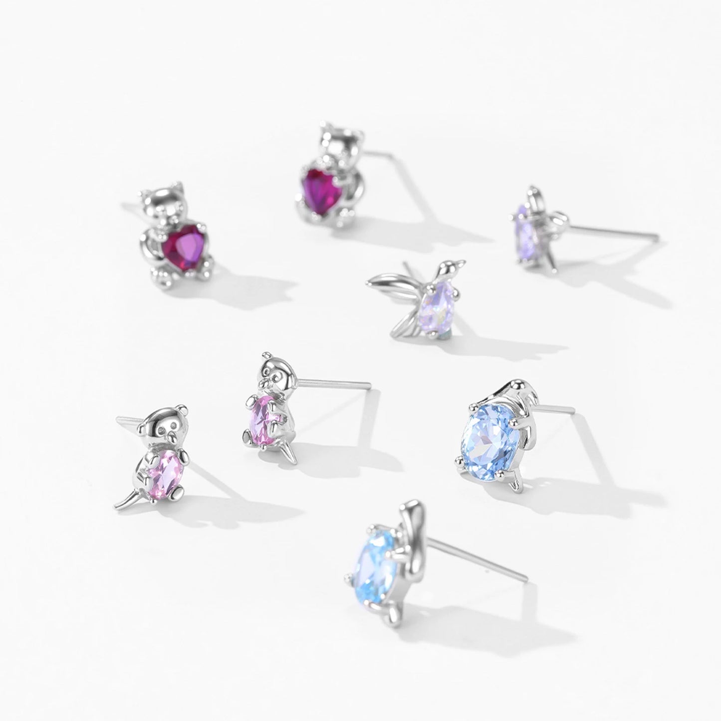 925 Sterling Silver Swallow Earrings