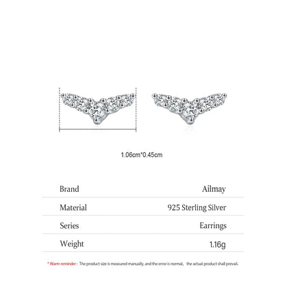 925 Sterling Silver Dolphin Tail Earring