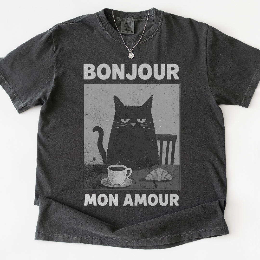 Bonjour Mon Amour -  Comfort Colors Relaxed Fit Premium T Shirt
